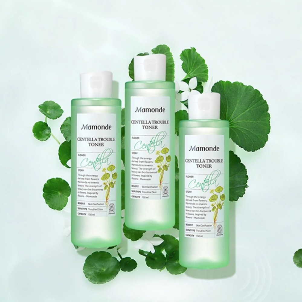 Lot 3x MAMONDE Centella Trouble Toner 250ml Vegan Soothing Clarifying K-Beauty